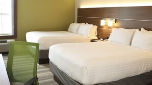 A hotel room with two beds, a desk, and a chair. - Holiday Inn Express Hotel & Suites Phoenix-Airport by IHG (Phoenix)
