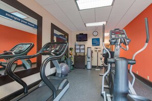 Stay active and energized with our state-of-the-art fitness center, featuring treadmills, an elliptical trainer, and a stationary bike.