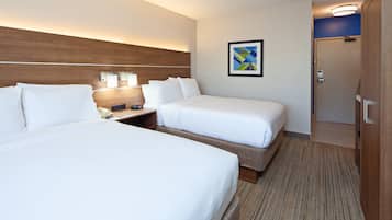 Standard Room, 2 Double Beds | Premium bedding, in-room safe, desk, laptop workspace