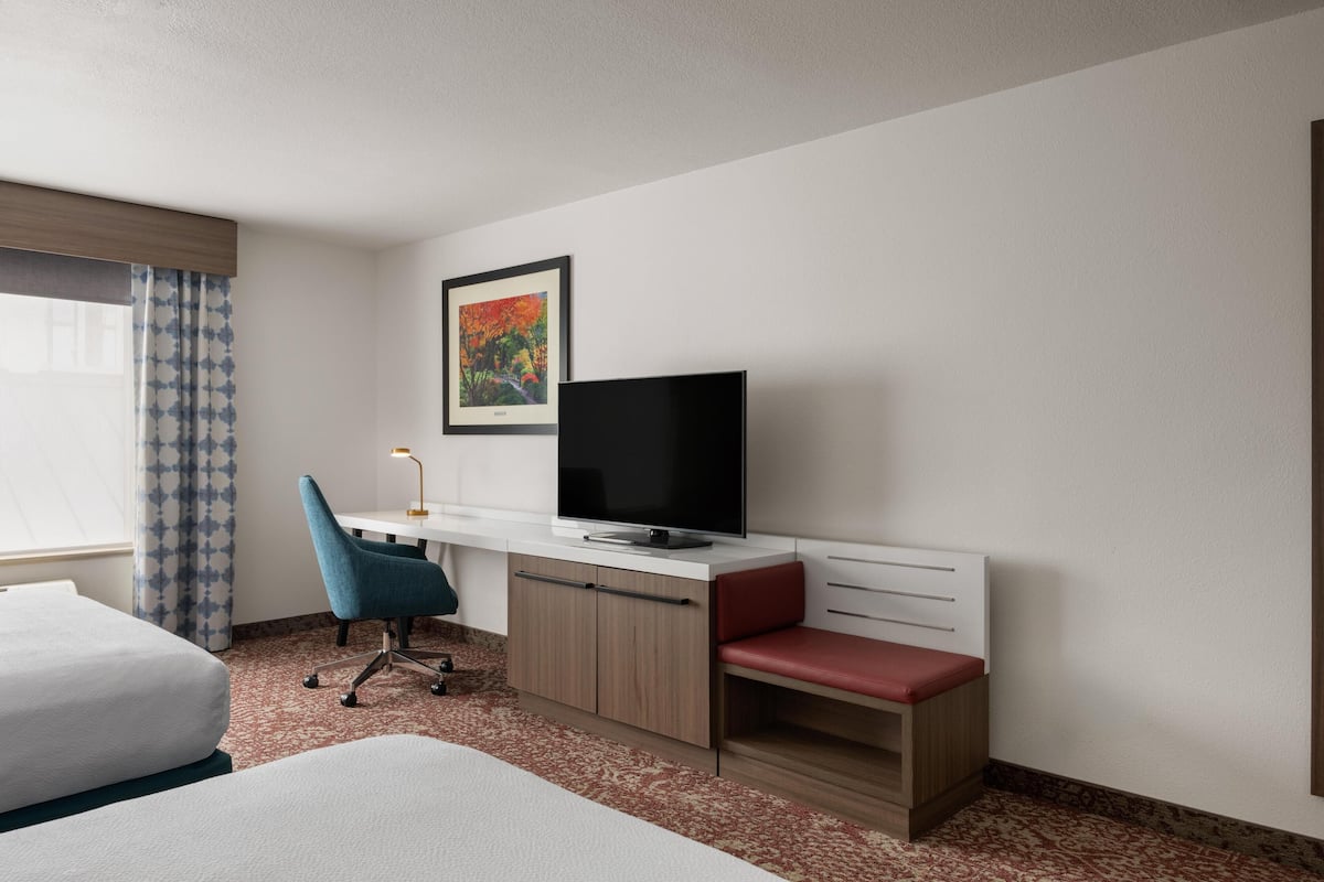 Standard Room, 2 Queen Beds (Mobility & Hearing, Roll-in Shower) | In-room safe, iron/ironing board, cribs (free), rollaway beds (free)