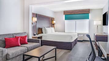 In-room safe, desk, laptop workspace, iron/ironing board