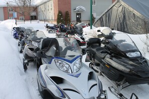 Snowmobile riding