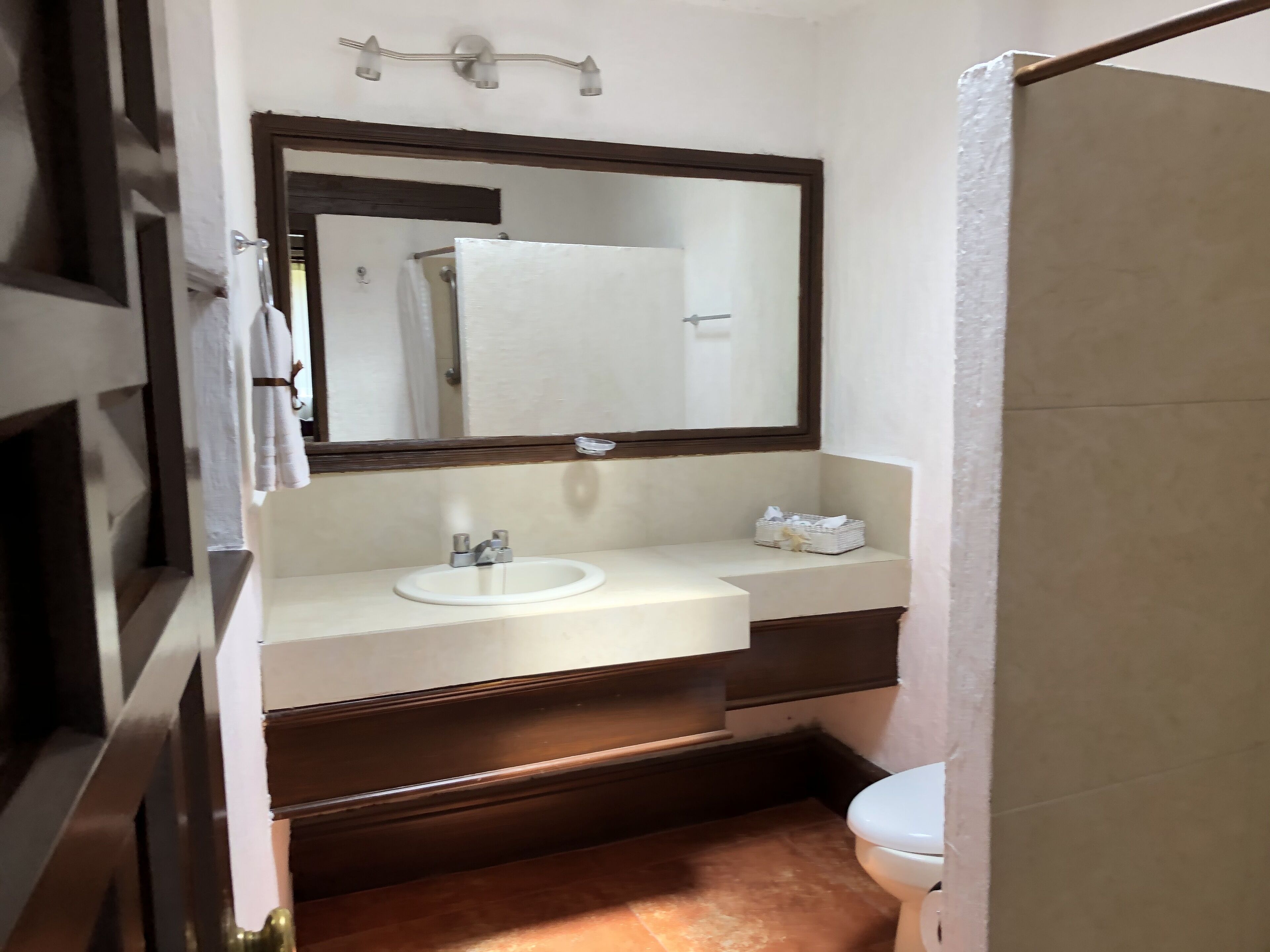 standard double room, 1 king bed | bathroom | shower, free toiletries, hair dryer, towels