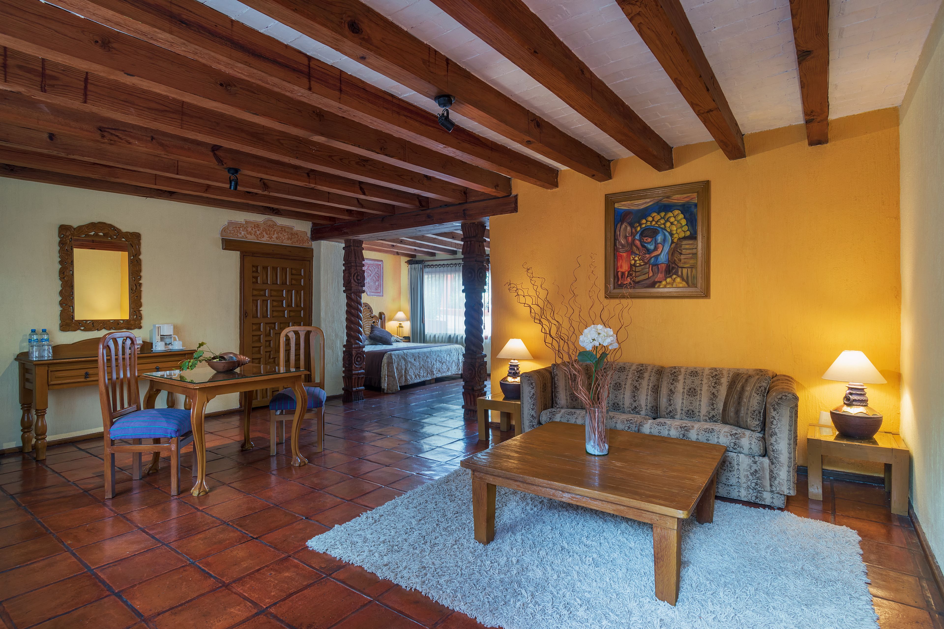 junior double room, 1 king bed, garden view | living room | 32-inch flat-screen tv with cable channels, tv, fireplace