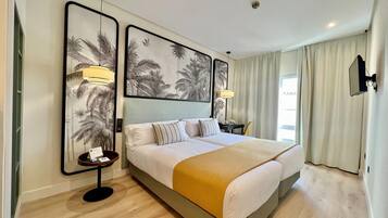 Habitación con 1 cama doble o 2 individuales | Sábanas de algodón egipcio y ropa de cama de alta calidad