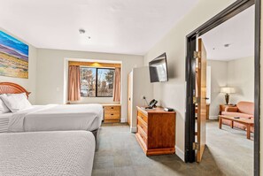 Suite, 1 Bedroom, Non Smoking (2 Queen Beds) | Desk, laptop workspace, blackout drapes, free cribs/infant beds