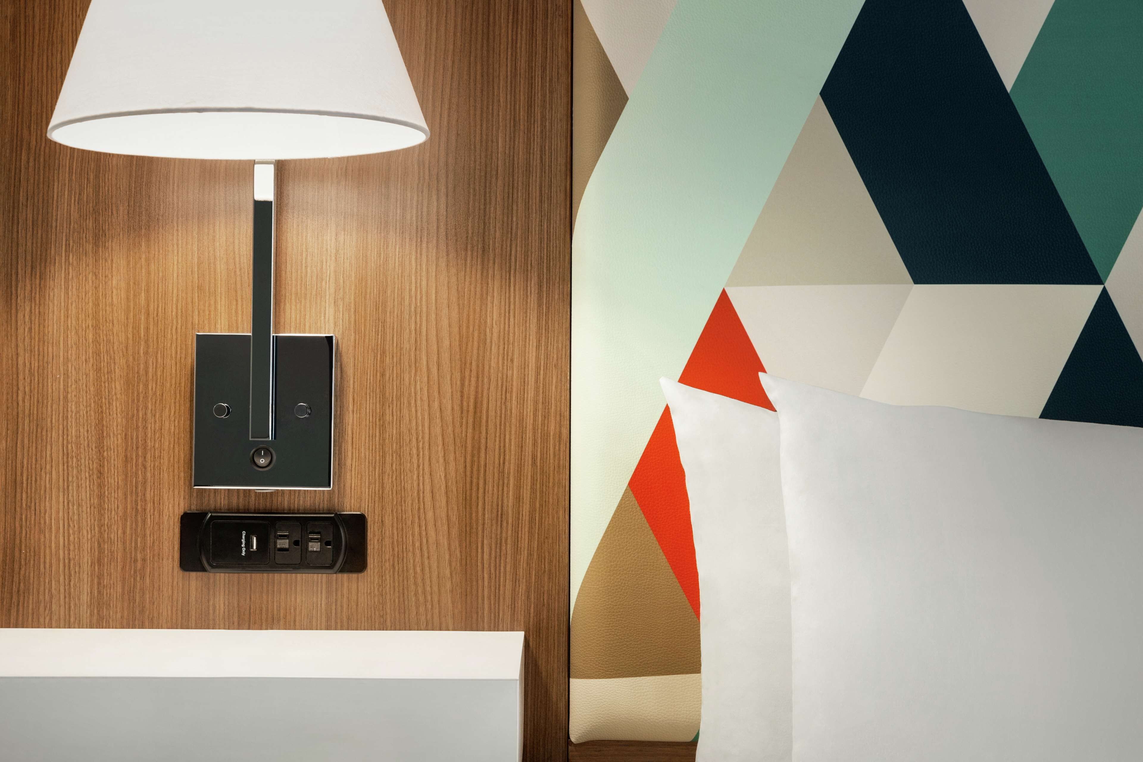 premium bedding, laptop workspace, blackout curtains, iron/ironing board