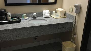 Hair dryer, towels