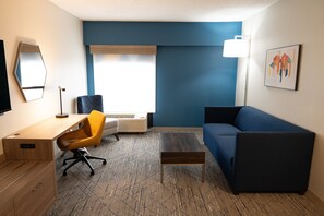 In-room safe, desk, laptop workspace, blackout drapes