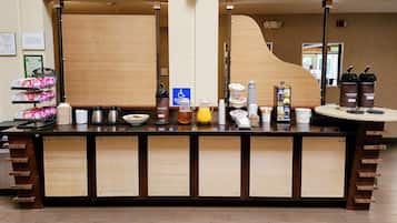 Free daily buffet breakfast