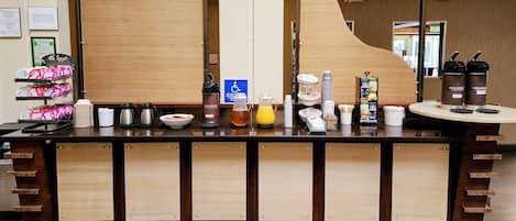 Free daily buffet breakfast