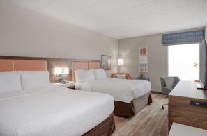 Two queen beds non smoking | Premium bedding, individually decorated, individually furnished, desk