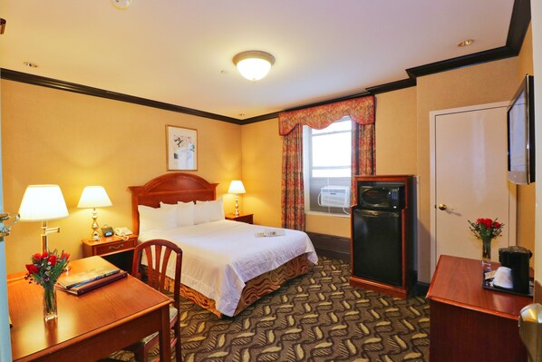In-room safe, desk, blackout curtains, soundproofing