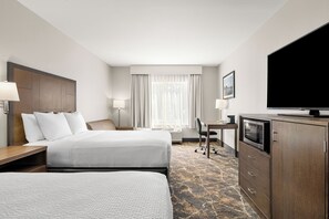 Deluxe Room, Multiple Beds | Premium bedding, pillowtop beds, desk, laptop workspace