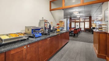 Free daily buffet breakfast