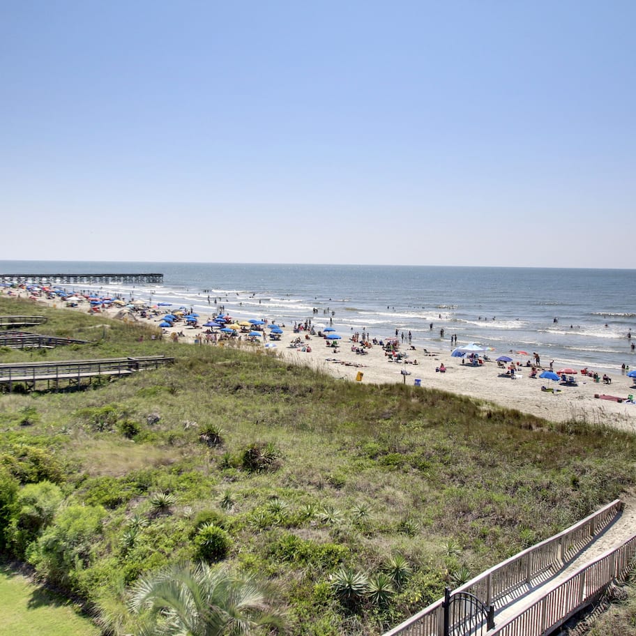 On the beach, beach towels