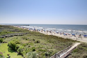 On the beach, beach towels