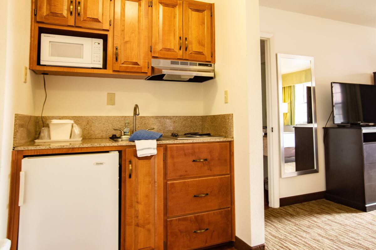 two queen beds kitchenette non smoking | private kitchenette