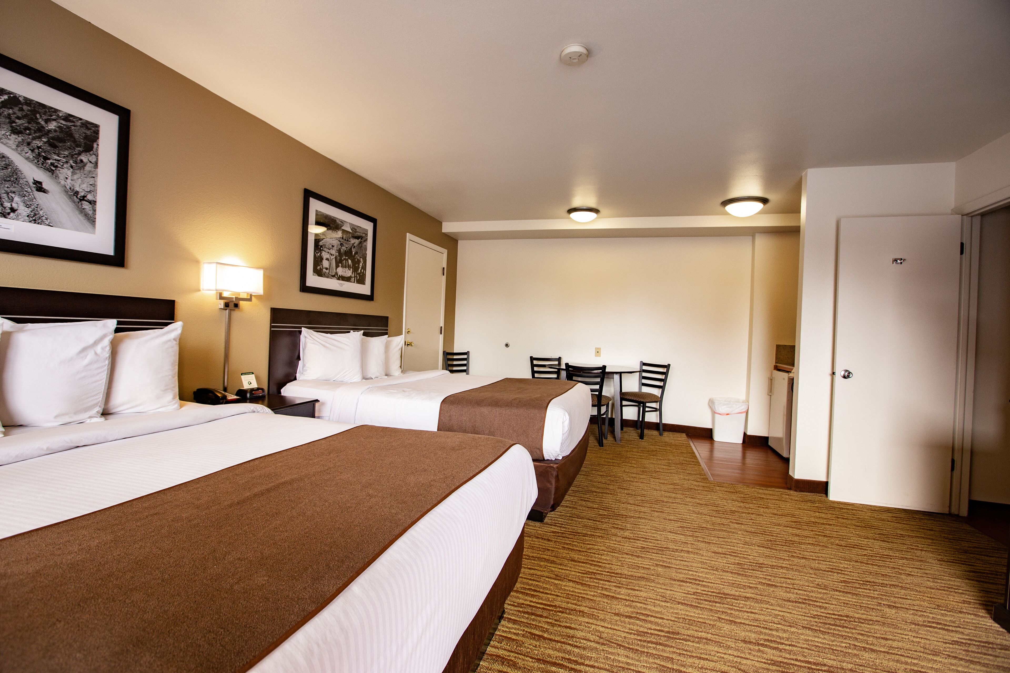 two queen beds kitchenette non smoking | 1 bedroom, iron/ironing board, free wifi, bed sheets