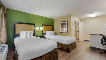 Studio, 2 Double Beds, Non Smoking | Desk, iron/ironing board, free WiFi, bed sheets