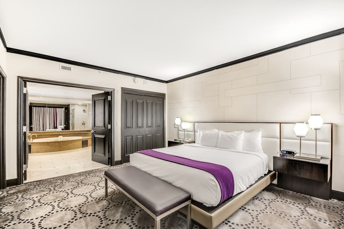 In-room safe, laptop workspace, blackout curtains, iron/ironing board