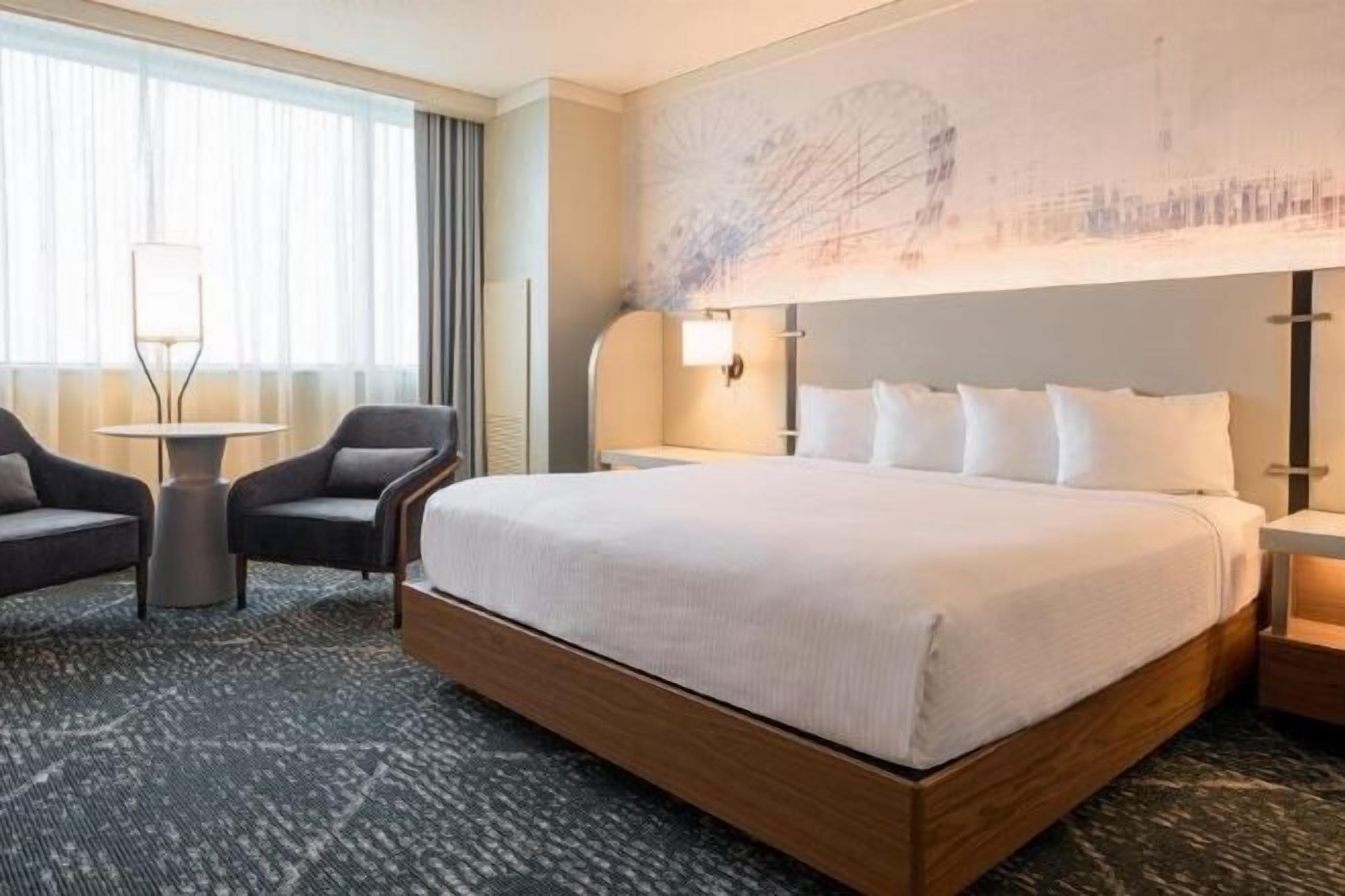 In-room safe, laptop workspace, blackout curtains, iron/ironing board