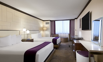 In-room safe, laptop workspace, blackout drapes, iron/ironing board at Harrahs Resort Atlantic City