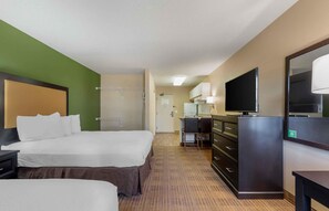 Studio, 2 Double Beds, Non Smoking | Desk, laptop workspace, iron/ironing board, free WiFi - Extended Stay America Suites Eden Prairie Technology Dr (Eden Prairie)