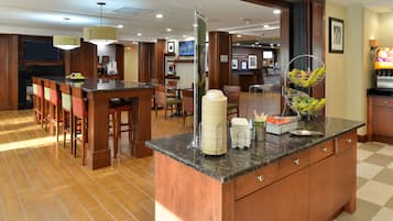 Free daily buffet breakfast
