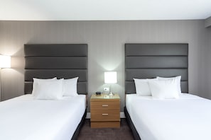 Standard Room, 2 Queen Beds | Desk, blackout curtains, iron/ironing board, free cots/infant beds