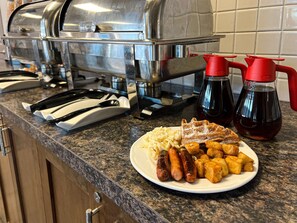 Daily buffet breakfast for a fee