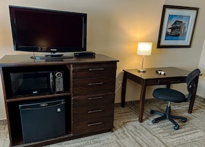 Room, 2 Queen Beds | 1 bedroom, desk, laptop workspace, blackout drapes