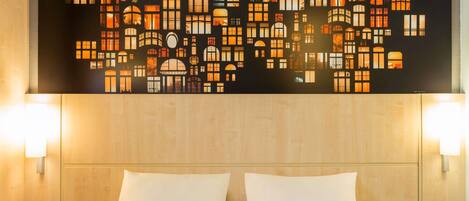 Premium bedding, desk, soundproofing, iron/ironing board