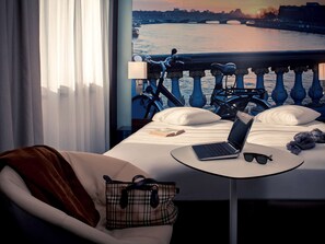 Premium bedding, memory-foam beds, in-room safe, soundproofing