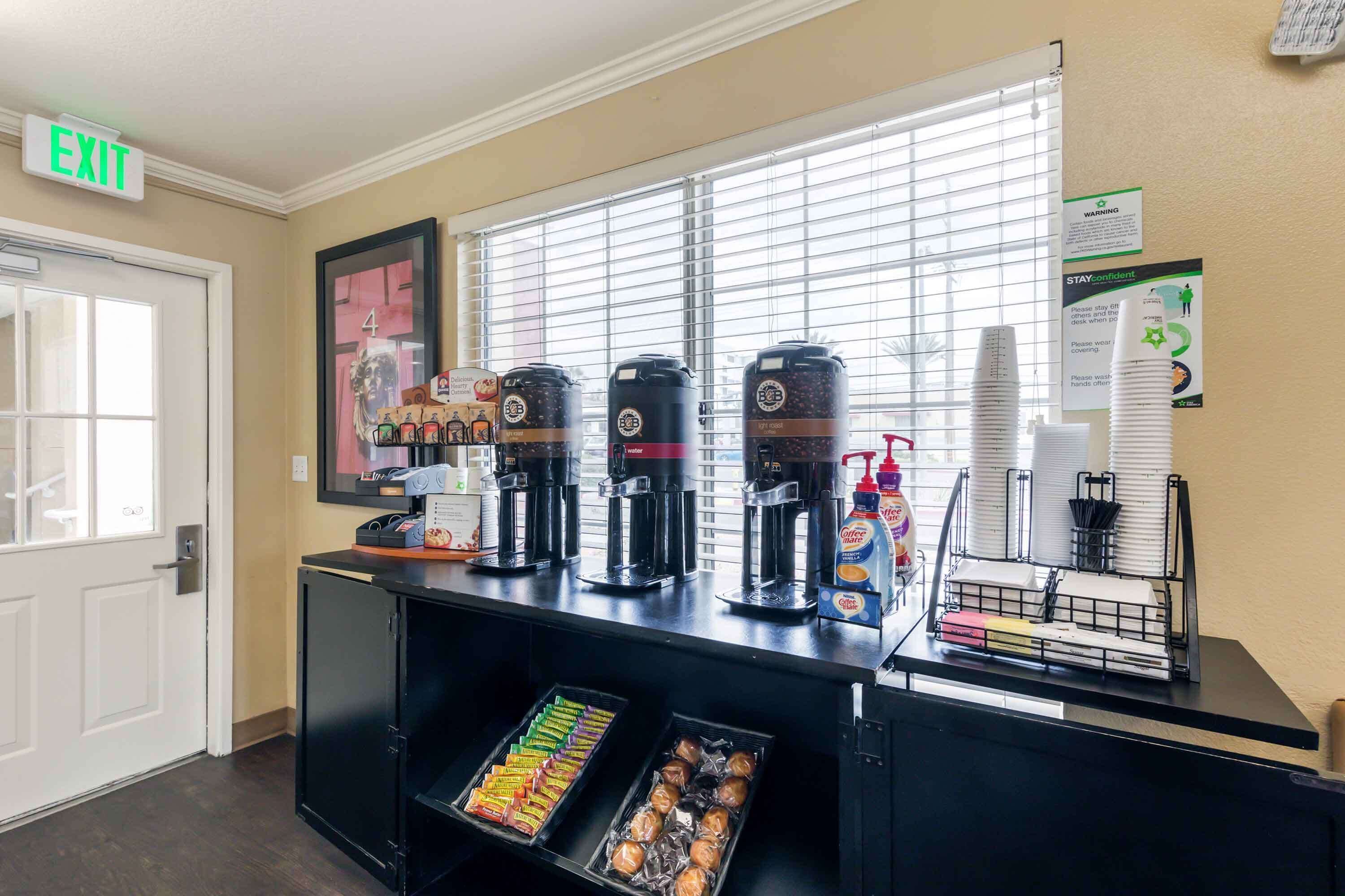 Free daily on-the-go breakfast 