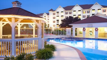 Indoor pool, seasonal outdoor pool