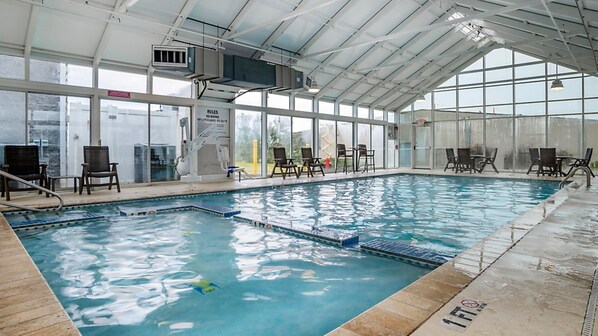 Indoor pool, seasonal outdoor pool