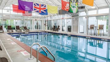 Indoor pool, seasonal outdoor pool