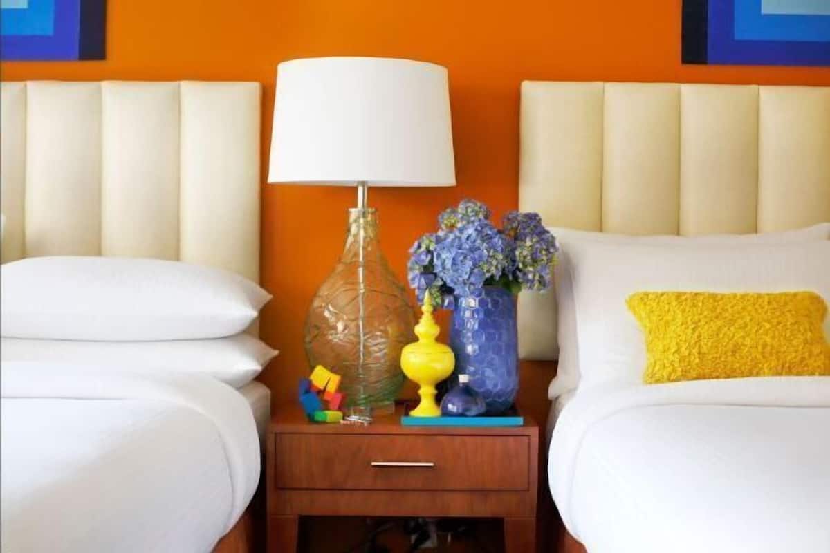Hypo-allergenic bedding, in-room safe, desk, iron/ironing board