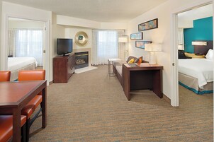 Suite, 2 Bedrooms | Premium bedding, desk, laptop workspace, blackout drapes