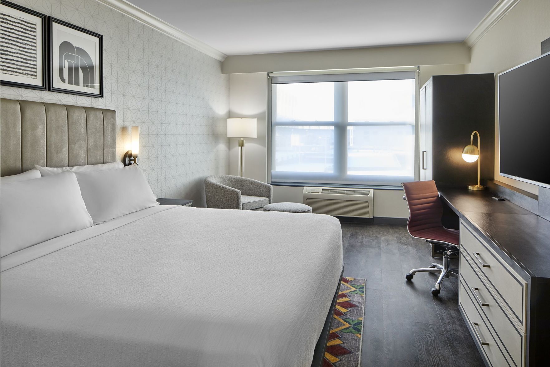 In-room safe, desk, laptop workspace, blackout drapes