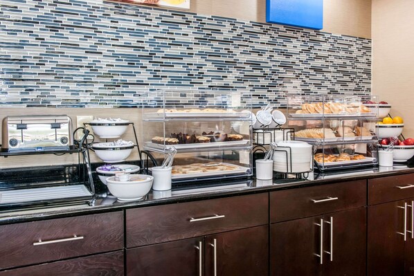 Free daily self-service breakfast 