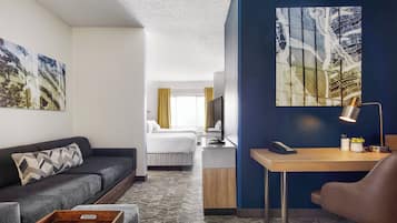 Desk, blackout curtains, iron/ironing board, free cots/infant beds