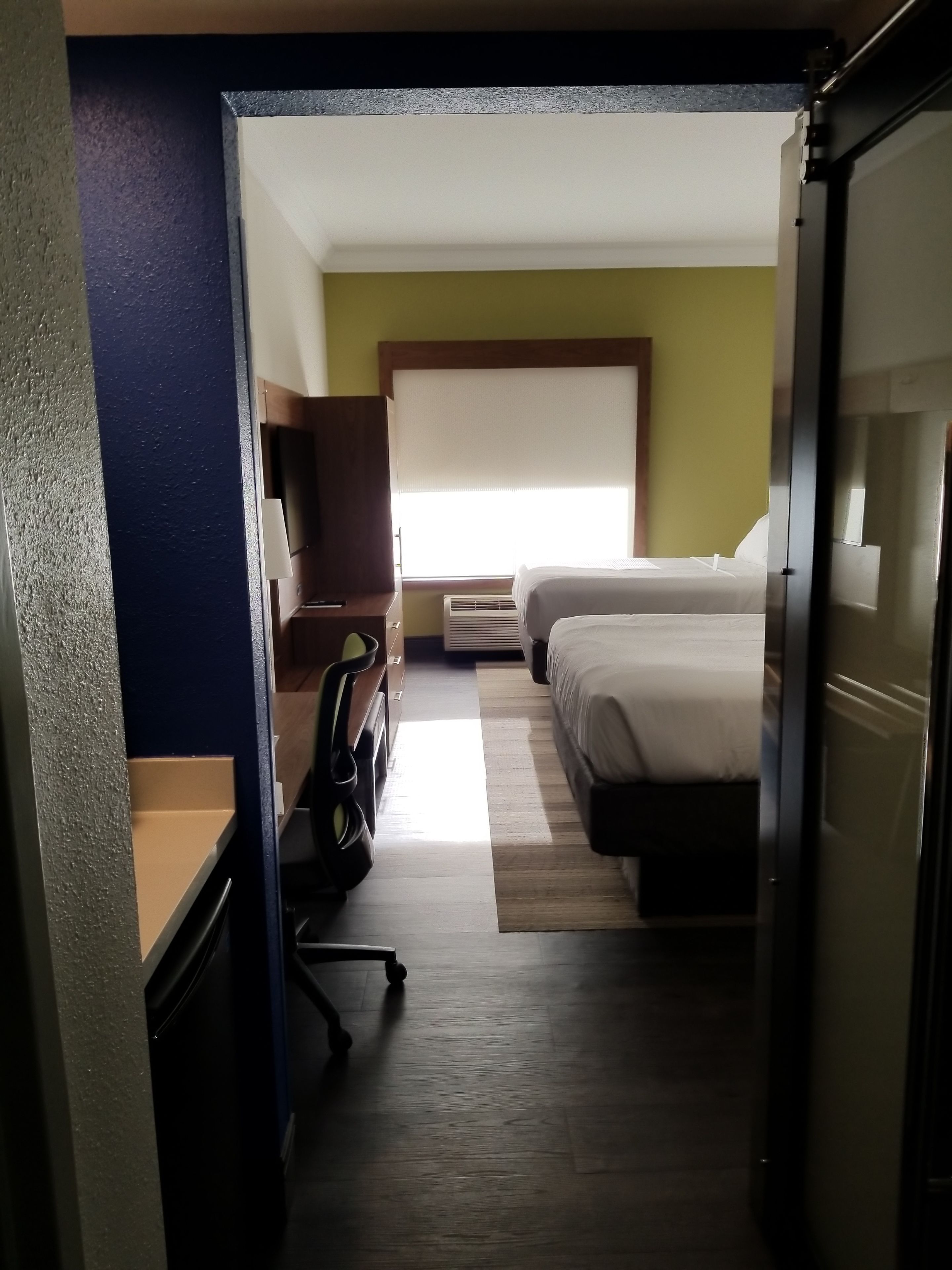 standard room, 2 queen beds | in-room safe, desk, blackout curtains, iron/ironing board