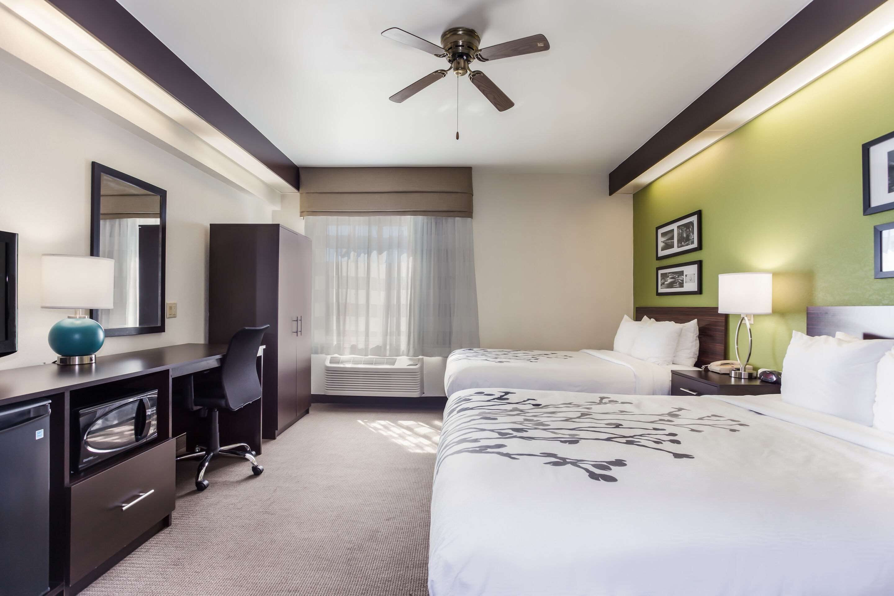 standard room, 2 queen beds, non smoking | desk, iron/ironing board, free cots/infant beds, rollaway beds