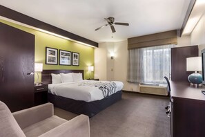 Room, 1 King Bed, Accessible, Non Smoking | Desk, iron/ironing board, free cribs/infant beds, rollaway beds