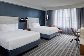 Room, 2 Queen Beds, Non Smoking | Pillow-top beds, in-room safe, desk, blackout curtains