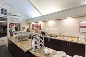 Free daily buffet breakfast