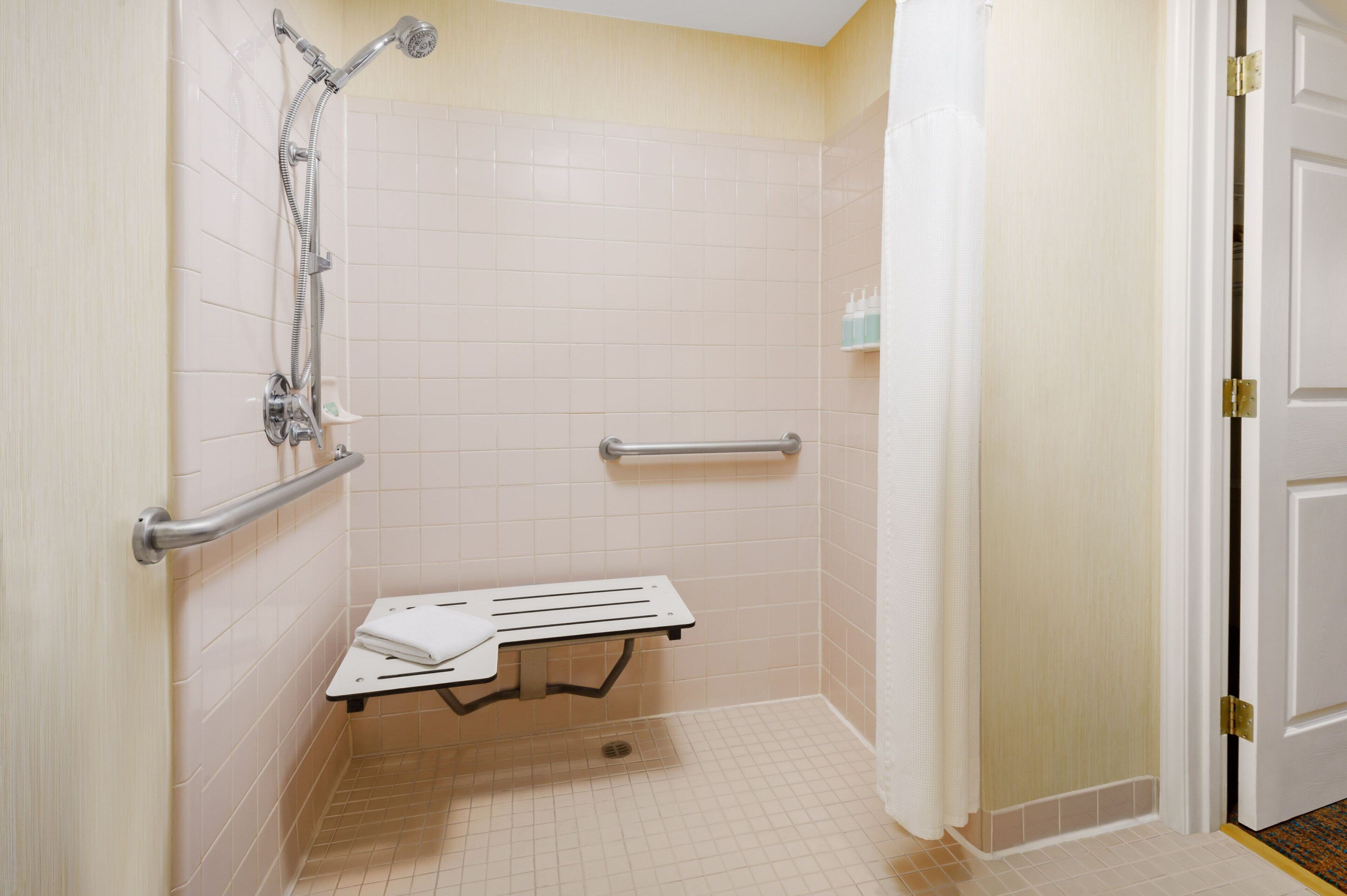 free toiletries, hair dryer, towels, soap