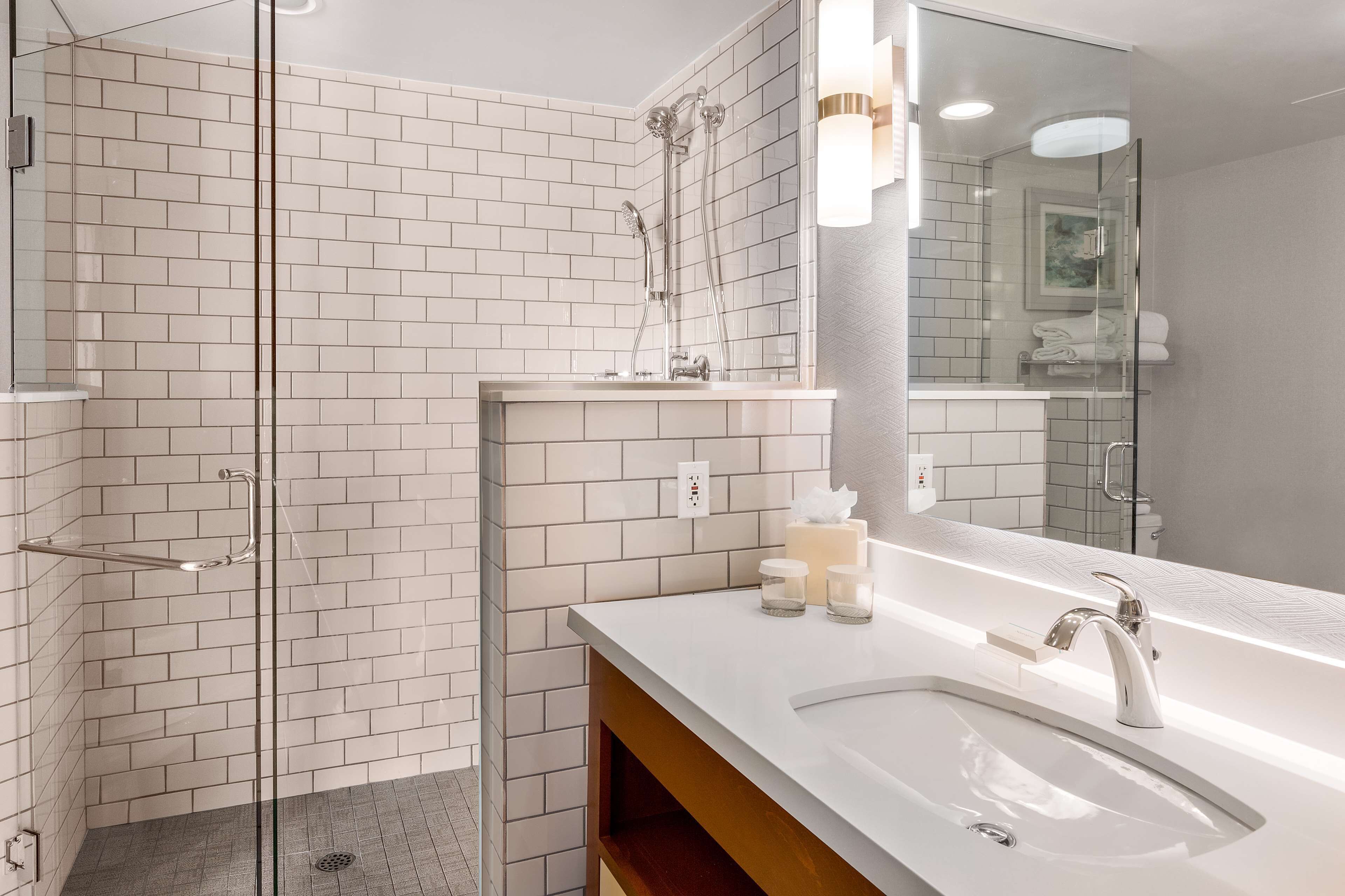 executive suite, 1 king bed with sofa bed (1 bedroom) | bathroom shower